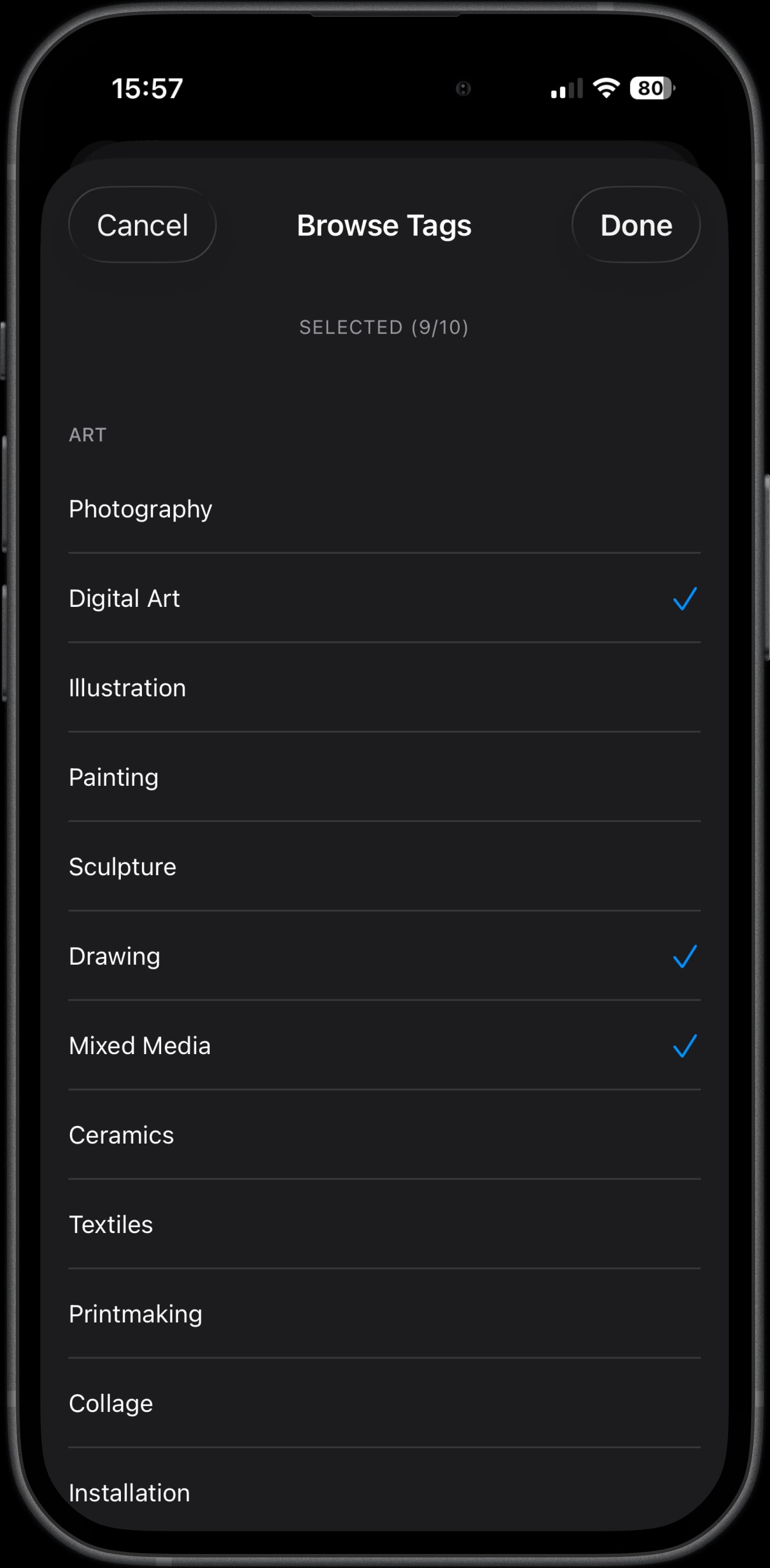 Add tags interface for tagging posts and projects