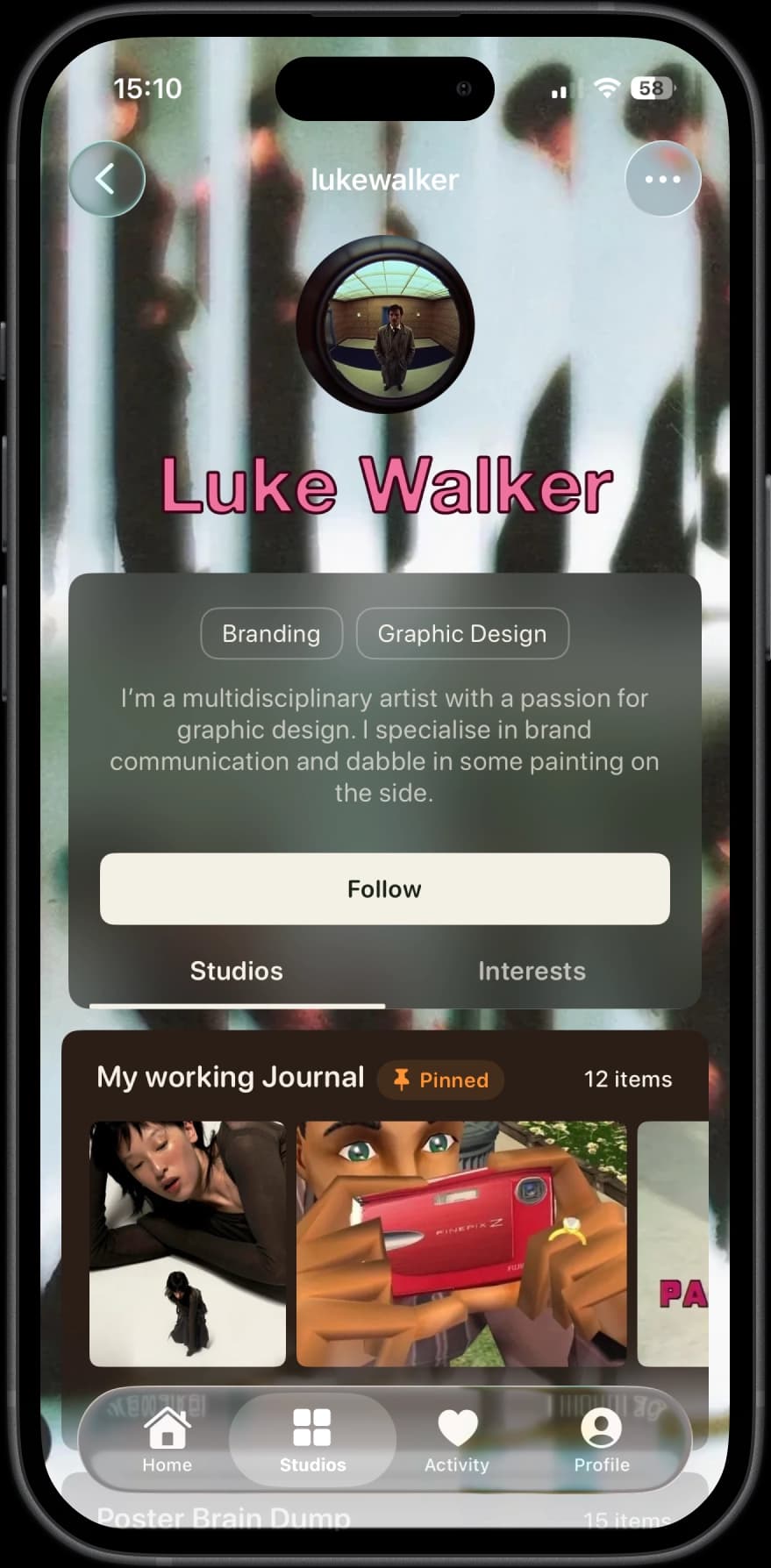 Profile view for Luke Walker