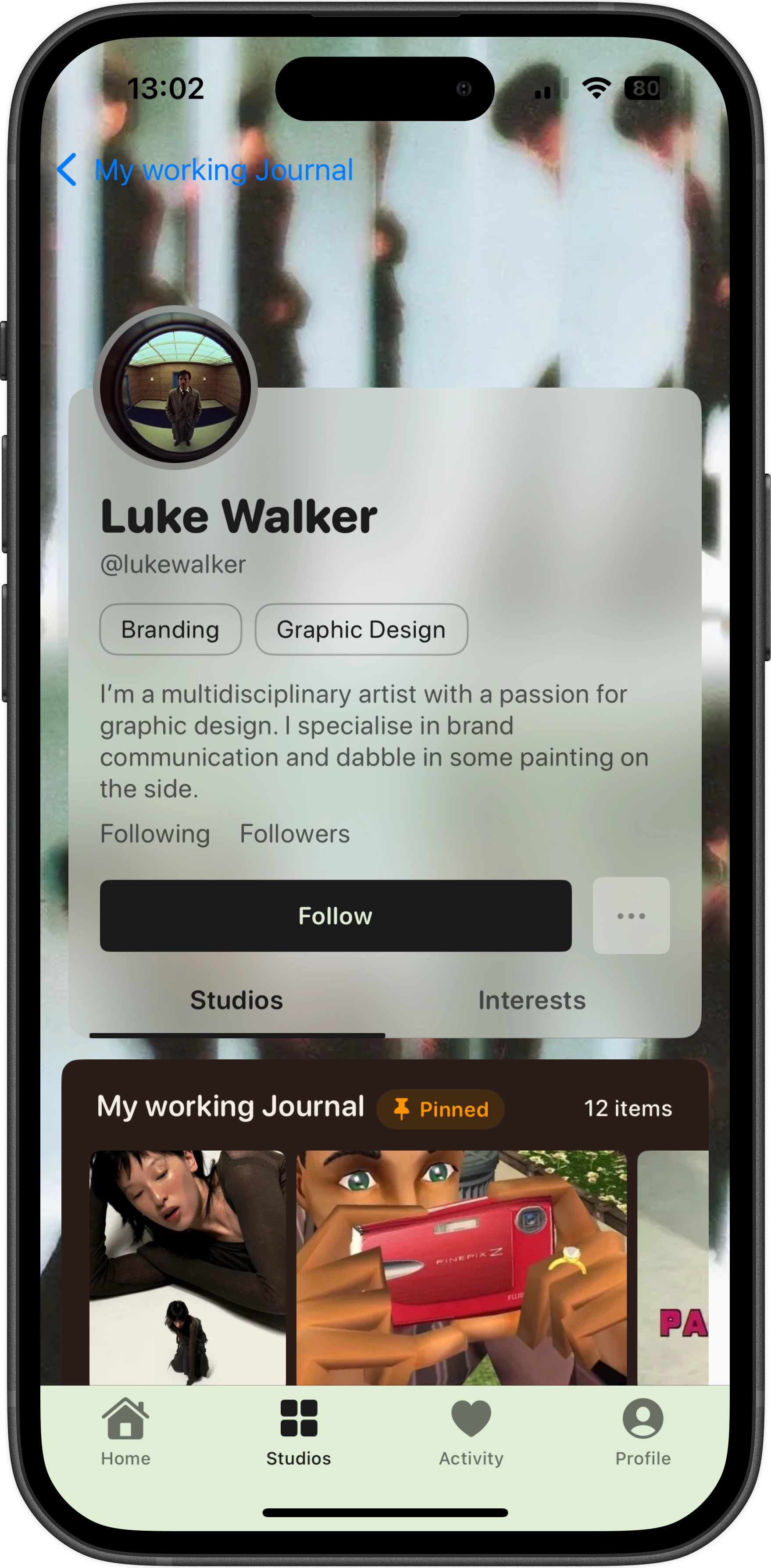 Profile view for Luke Walker